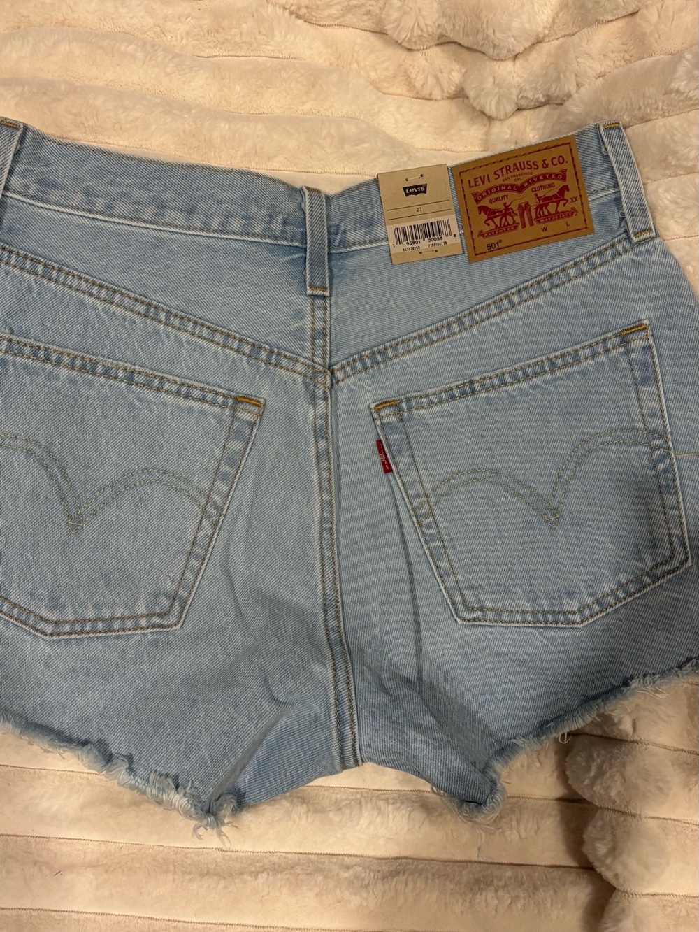 Levi’s Light Blue Denim Cutoff Shorts